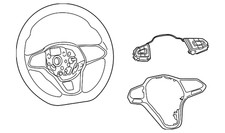 Genuine Volkswagen Steering Wheel 5h0-419-093-j-vdh Genuine Volkswagen Steering Wheel 5h0-419-093-j-vdh