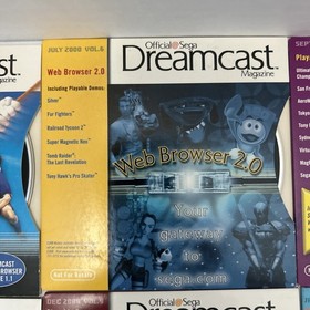 Lot of 8 Official Sega Dreamcast Magazine Demo Discs Vol. 4 5 6 7 8 9 10 & 11
