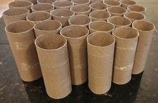 40 Empty Toilet Paper Rolls Cardboard Tubes Arts Crafts School Project Lot
