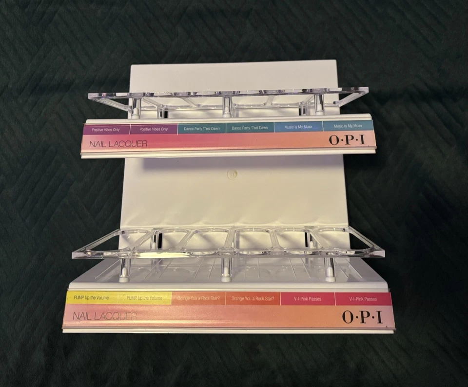 Pre-loved OPI nail lacquer stand holds 36 full sized bottles of polish - Image 2 of 4
