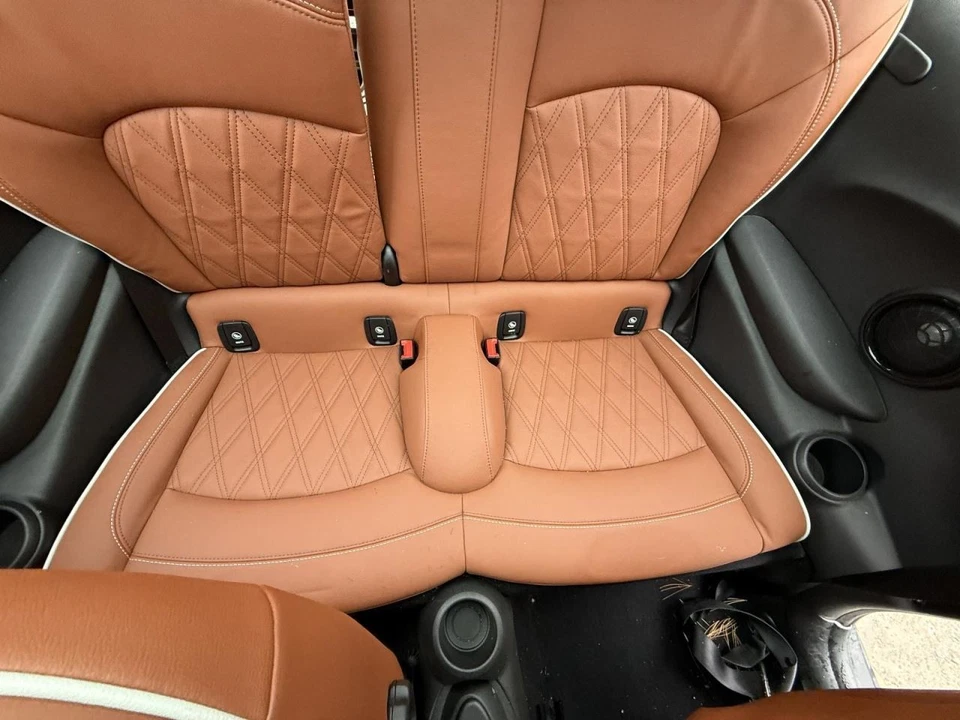 2016-2024 Mini Cooper Rear 2ND Raw Seat Leather Brown - Image 2 of 3