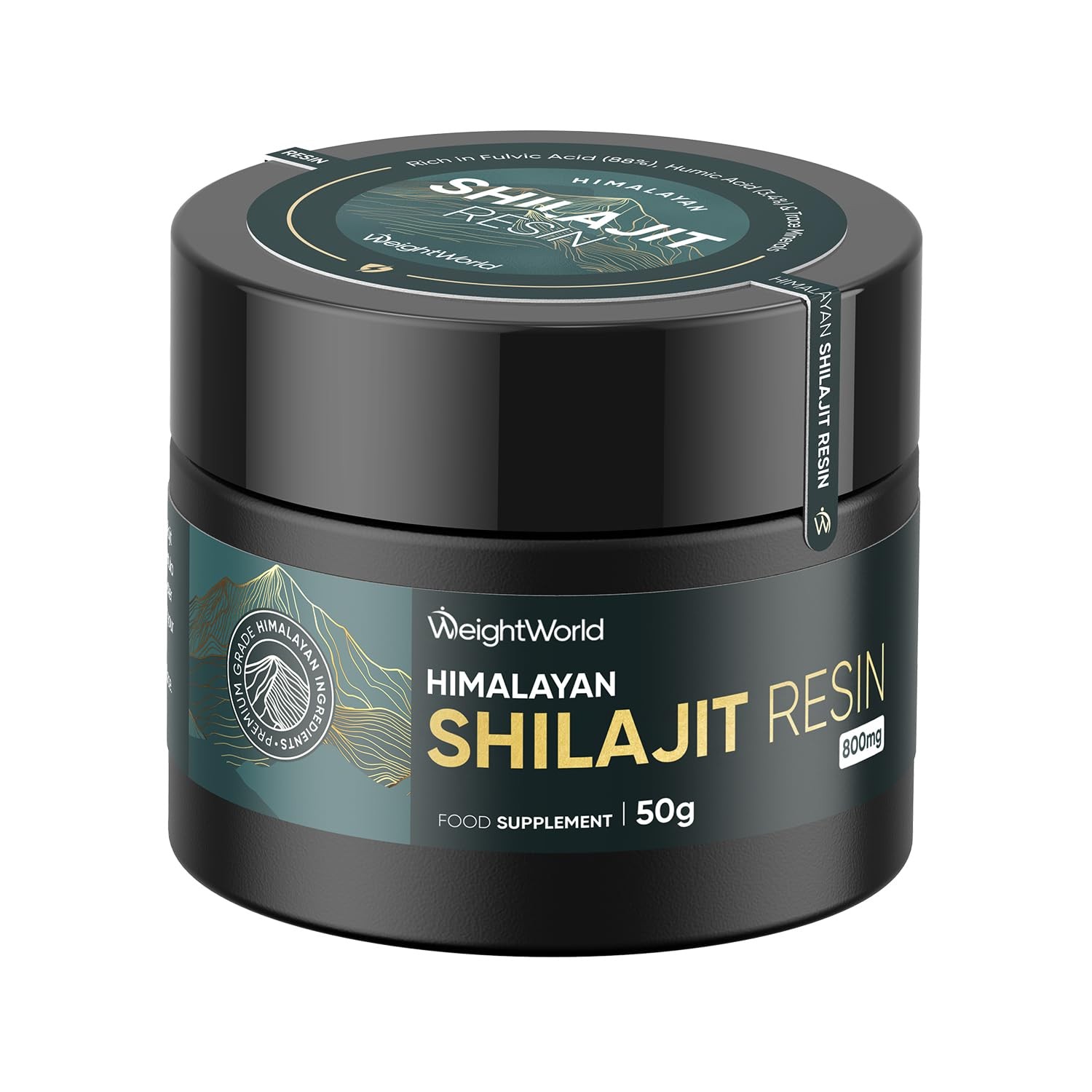 Purified Shilajit Resin Himalayan (50g) | 800mg | Rich in Fulvic Acid (88%)...