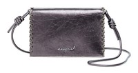 Desigual Mone Capsule Tiny Zip Clutch GeldböRse Clutch Plata Oscura Mauve Neu