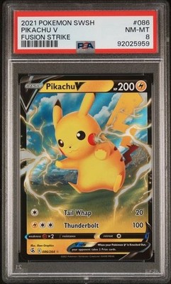 Pikachu V PSA 8 トレーディングカード 2020 Pokemon Sword & Shield Vivid Voltage PSA 8 Pikachu V Full Art