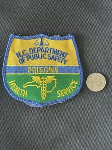 RARE! North Carolina Department Of Public Safety Prisons Health Services Patch ￼