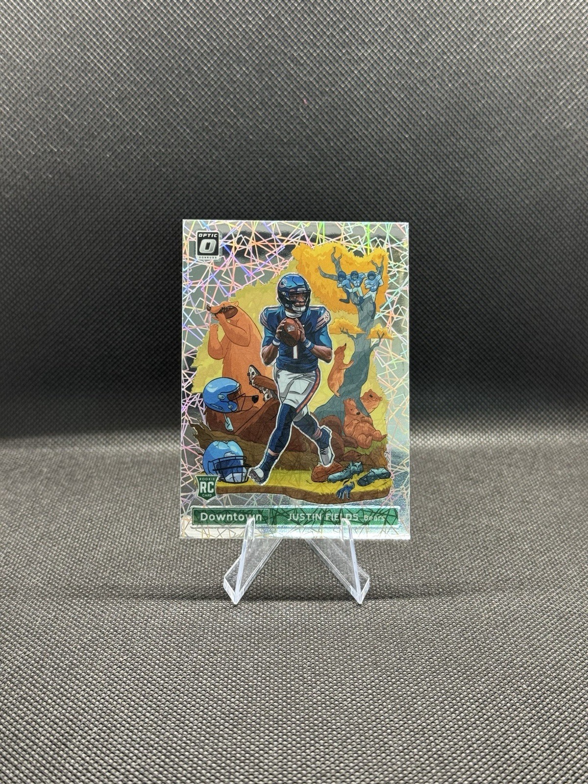 2021 Panini Donruss Optic Downtown Justin Fields #DT-39 (RC)