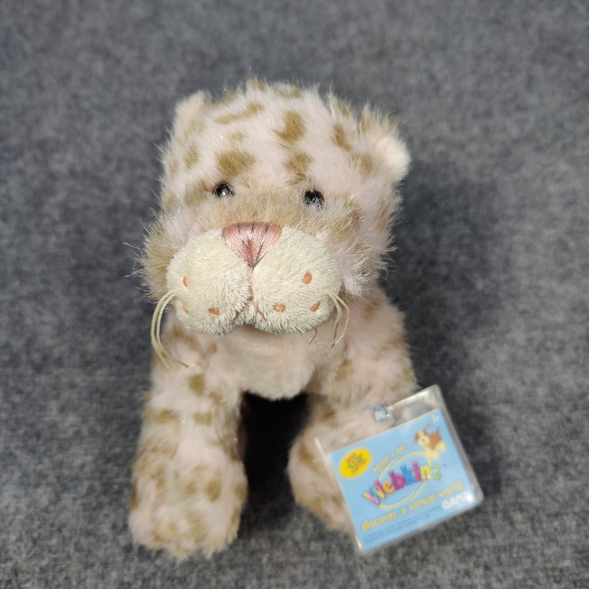 Strawberry Cloud Leopard Webkinz HM466 Pink Plush Rare New