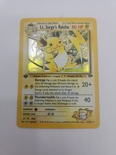Pokémon Lt. Surge's Raichu Gym Challenge 1st Edition Holo Rare 11/132 HP80 Stag… on eBay