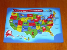 Map of the United States of America --- 5 1/2" x 4" Refrigerator Fridge Magnet