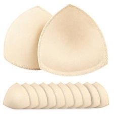 6 Pairs Bra Pads Inserts, Sports Bra Pads Inserts, Beige Bra Cups Inserts,