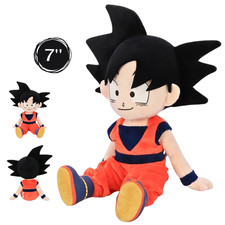 Muñeco de Peluche Goku Dragon Ball Z Super Saiyan 7" Auténtico Anime Juguete Coleccionable