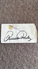 authentic elvis presley and priscilla presley  autographs