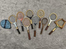 Vintage Tennis Racquets - Lot Of 9. Wilson Evert, Chemold, Head, Spaulding OBO