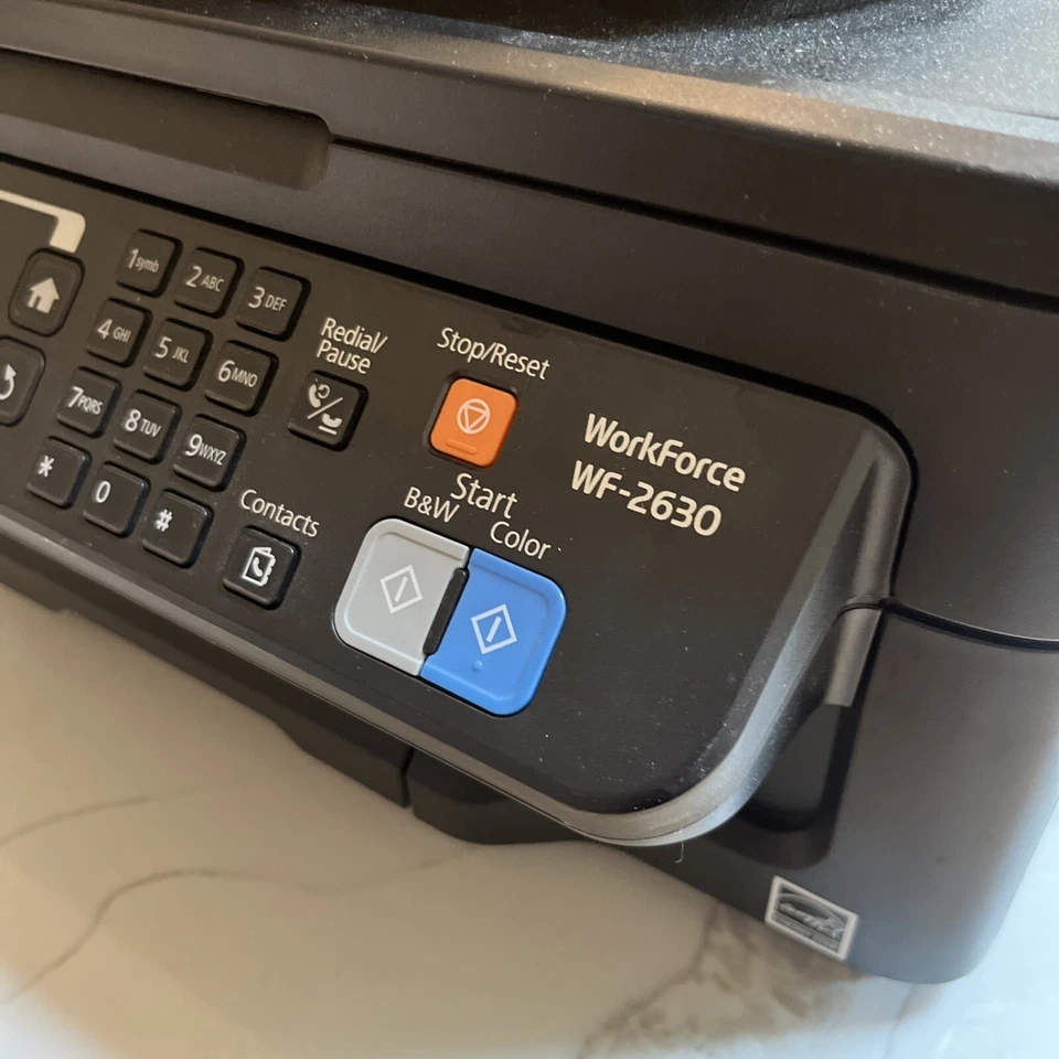 Epson WorkForce WF-2630 Wireless Color Inkjet Printer With Expired Ink Tested - Image 2 of 4