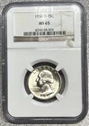 1950-D Washington Quarter NGC MS65