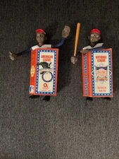 1981 Amscam Cleveland Indians bendables bat and glove pair with boxes