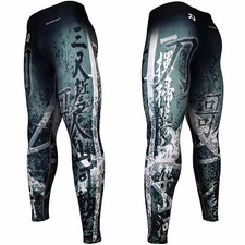 FY-116G SONG OF SWORD Compression Skin Tights Base layer Spats Rash guard MMA