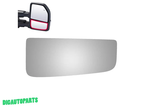Tow Mirror Glass Replacement for 17-19 Ford F-350 Super Duty Passenger Side 3971