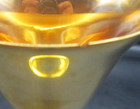 2 Metal & Glass Goblet Chalice Art Nouveau Style Cup Naked Lady Woman UV GLOW — photo 3