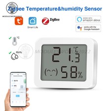 Tuya Zigbee Smart Temperature Humidity Sensor LCD Indoor Thermometer Hygrometer