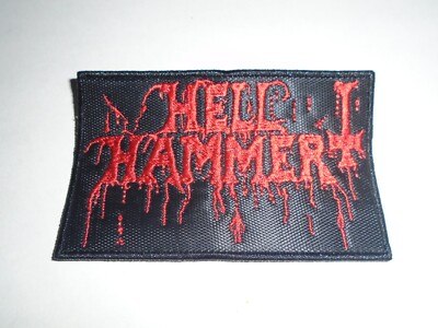 HELLHAMMER BLACK METAL EMBROIDERED PATCH