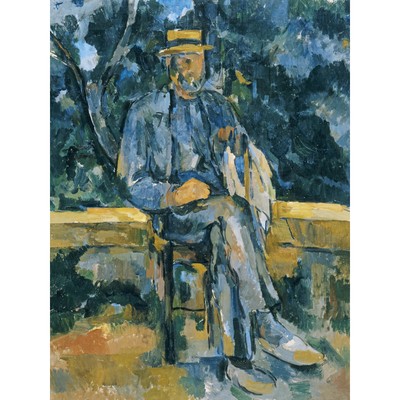 Paul Cezanne Portrait De Paysan extra großer Wandbilddruck Premium Leinwandbild