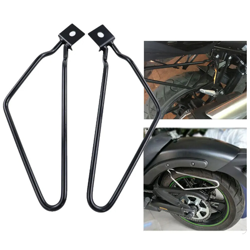 2PCS Motorcycle Saddle Bag Mount Bracket Bars Universal Pannier Holder