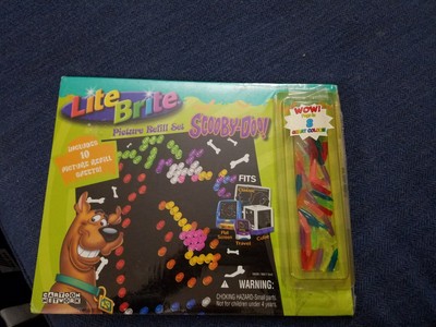 Lite Brite Scooby-Doo 10 Refill Pages Set 2004 Cartoon Network Brand New