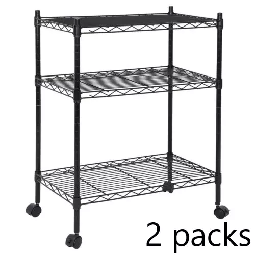 3/4/5 Tier Wire Shelves Rack Unit Garage Storage Rack for Kitchen Home Office - Picture 43 of 46