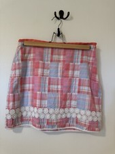Vineyard Vines Checkered Plaid Mini Skirt Womens 2