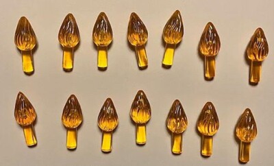Vintage Orange Bulbs for Ceramic Christmas Trees - Medium Twist