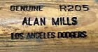 Alan Mills Personalized Cracked Bat Los Angeles Dodgers shipped in Display Tube