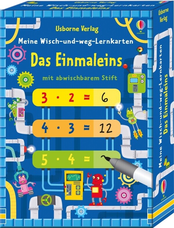 Meine Wisch-und-weg-lernkarten: Das Einmaleins