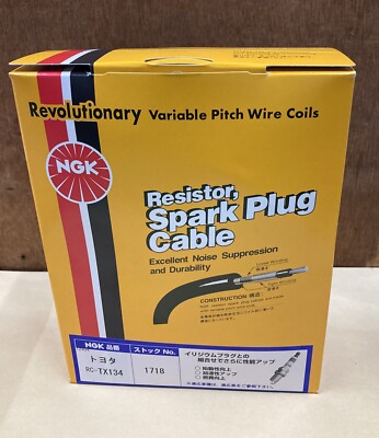 7pc NGK Spark Plug resistive cord Set ( RC-TX134 ) fit Toyota OEM