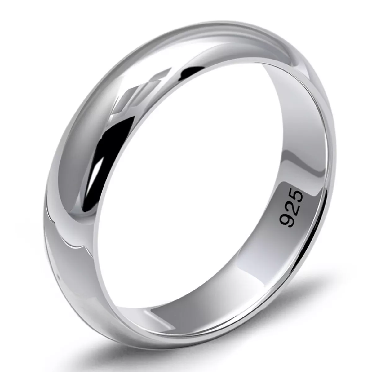 Mens Silver Ring 925 Silver Band for Men 999 Silver 