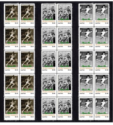 Wilma Rudolph Us Olympic Legend Set Of 3 Mint Stamps 1