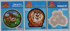 Tazmanian Devil Stickers Made in USA Looney Tunes Large Vintage, Set of 3