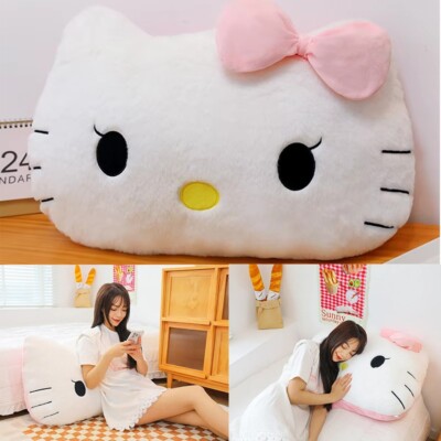 50CM Anime Sanrio Hello Kitty Nette Cartoon Kopf Plüsch Kissen Sofa Rest Kissen