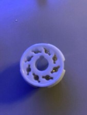 TUBE SOCKET - 8 Pin Octal Ceramic - PCB Mnt - Gold - 1pc USA style