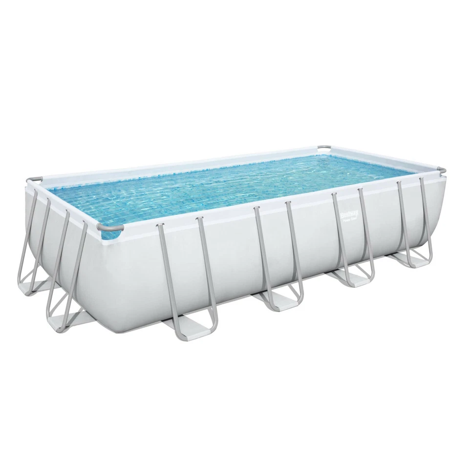 Bestway Swimming Pool 549x274x122cm Power Steel Frame Pool Schwimmbad mit Pumpe - Bild 2 von 4