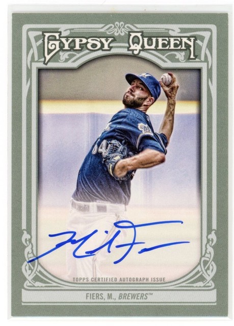 2013 Topps Gypsy Queen Baseball Michael Fiers Autographed Signed Card NM-MT