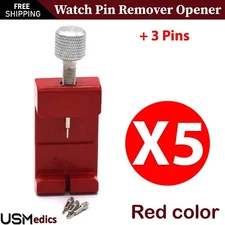 Watch Band Strap Bracelet Link Pin Remover Adjustable Repair Tools Kit + 3 Pins