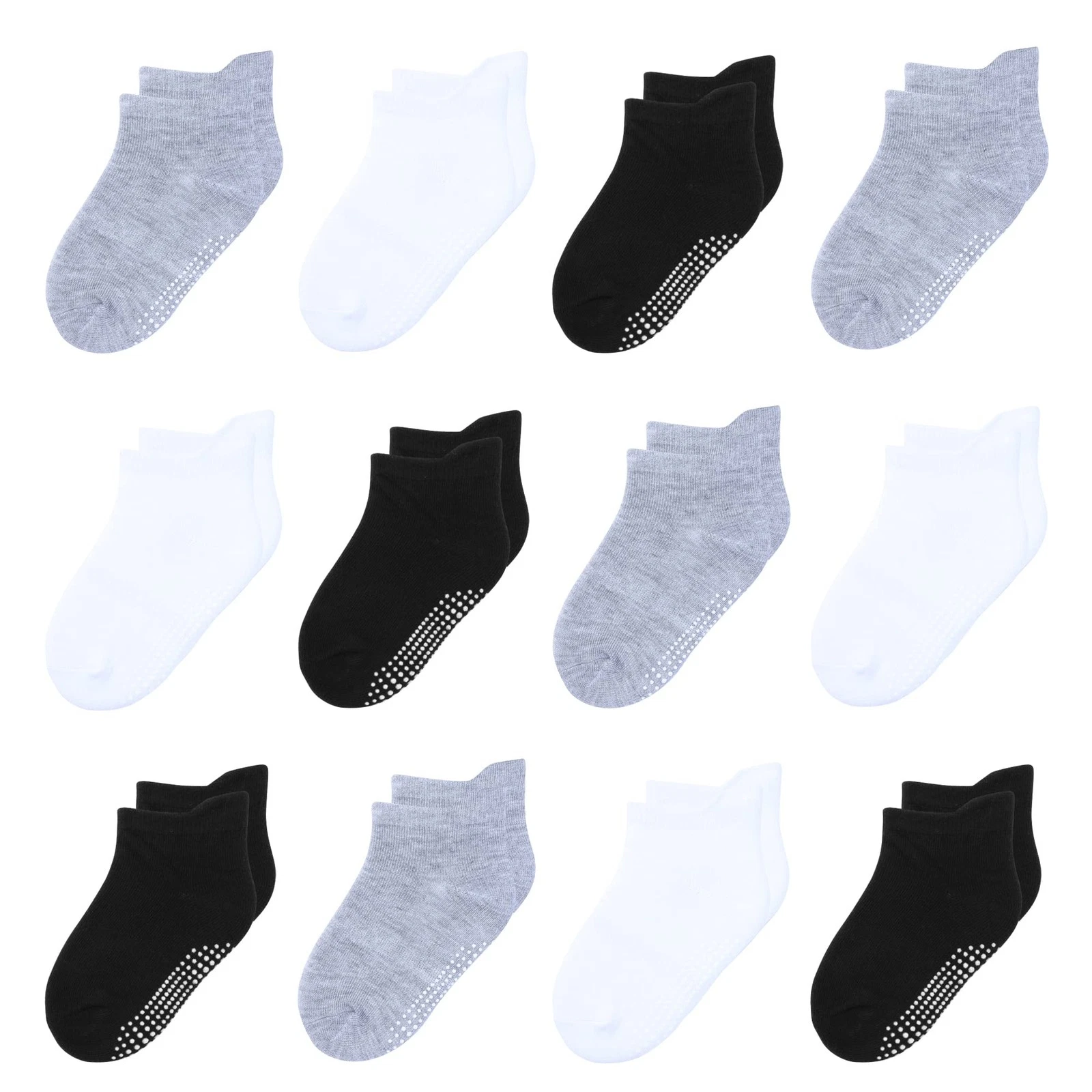 Non Slip Kids Toddler Baby Socks with Grips Cotton Ankle 1-7 Years 12 Pack
Opens in a new window or