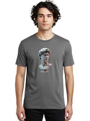 David-Bust-9 Mens Graphic Tee, 100% Cotton, Casual Summer Wear
