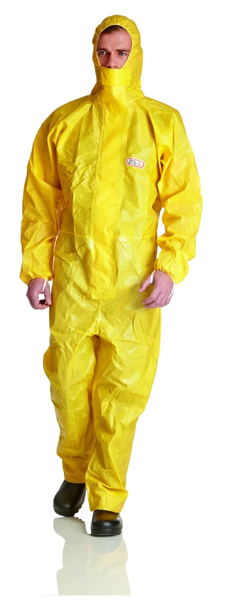 1 mono de protección química ProSafe®4 amarillo CAT.III tipo 4B 5B 6B mono desechable Schutza