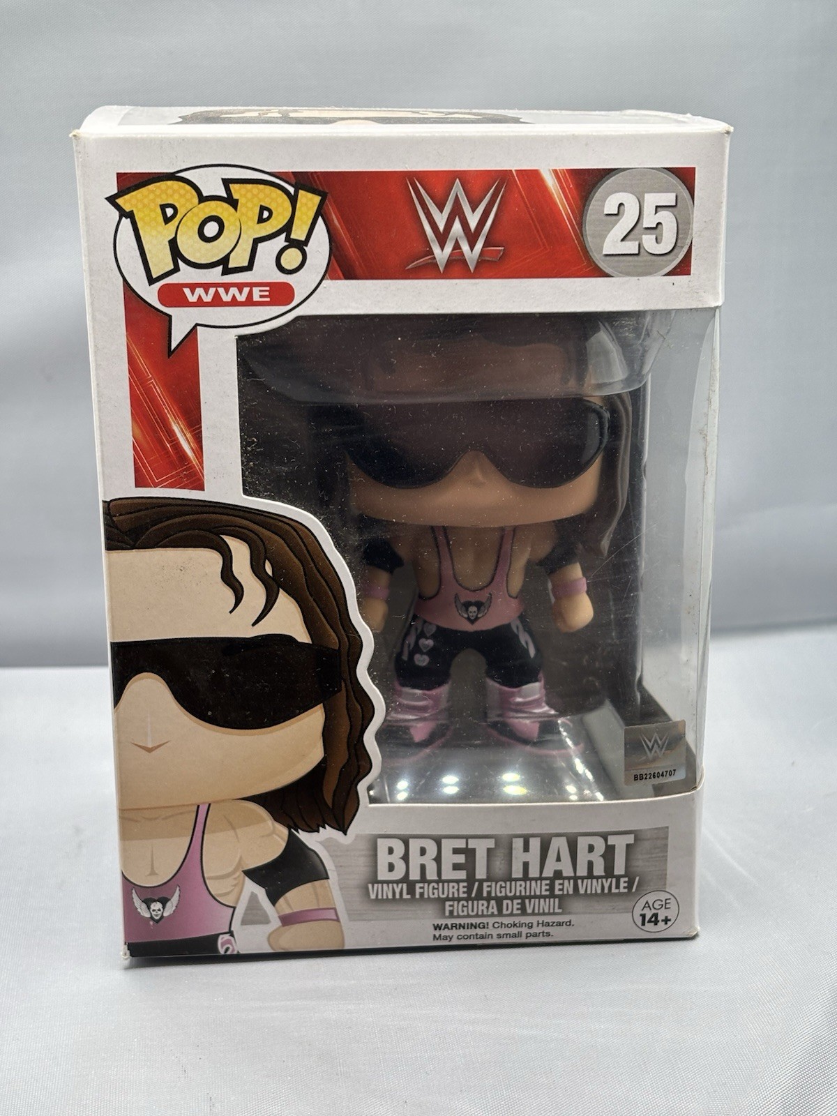 WWE - Bret Hart - #25 - Wrestling - Funko Pop!  5342