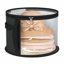 Extra Large Clear Hat Organizer for Travel and Wardrobe, Holds up to 7 Hats, Lar