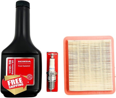 #ad Honda GCV160 GCV170 GCV190 GC160 Tune Up Kit Air Filter Spark Plug Oil $34.99