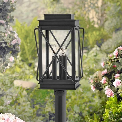 Hinkley Montecito 20 1/2"H Museum Black Outdoor Post Light - Picture 1 of 3