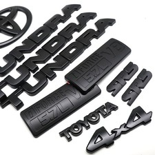 2007-2013 For Tundra Sr5 V8 4x4 Letter Nameplate Blackout Emblem Overlay Kit Set 2007-2013 For Tundra Sr5 V8 4x4 Letter Nameplate Blackout Emblem Overlay Kit Set